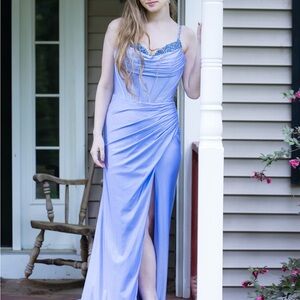 Elegant Lavender Evening Gown